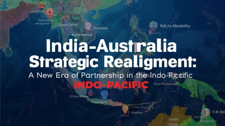 India-Australia Strategic Realignment for Indo-Pacific Growth