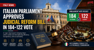 Italian Parliament Approves Judicial Reform Bill in 184-122 Vote