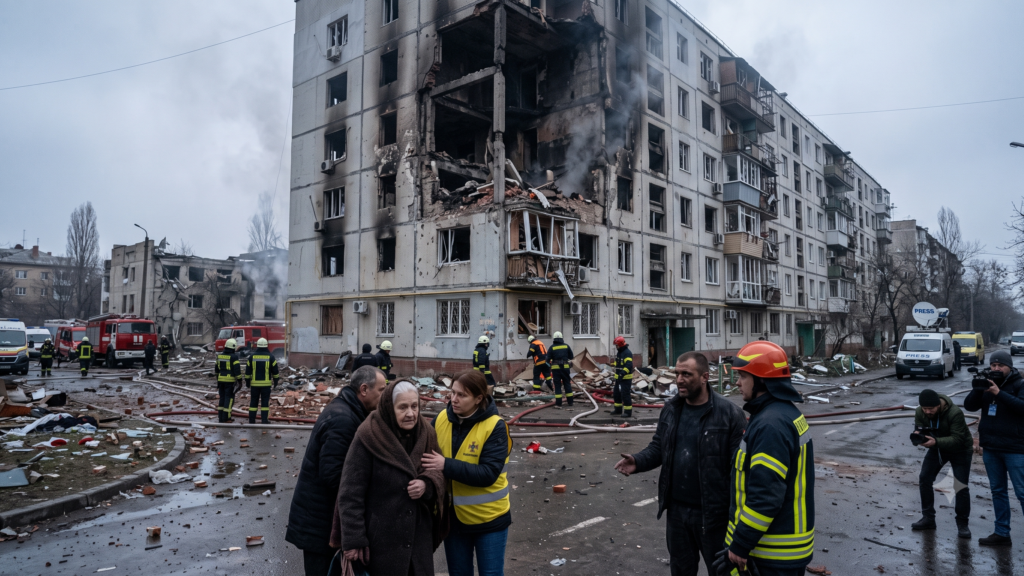 Deadly Missile and Drone Attack on Kyiv: Civilian Toll, Damage, and Global Response