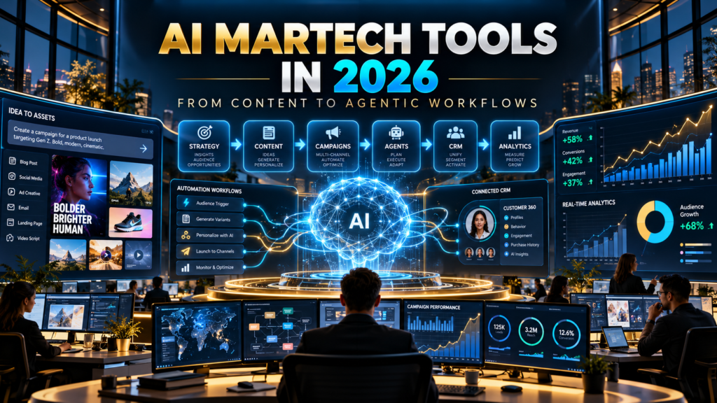 AI Martech Tools in 2026: What the Latest Agentic Marketing Releases Mean for Teams 1 AI martech tools 2026 agentic marketing workflow and analytics command center