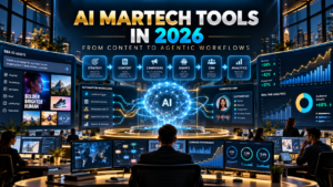 AI martech tools 2026 agentic marketing workflow and analytics command center