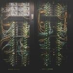 AI server infrastructure illustrating Mistral Large 4 and open-weight artificial intelligence
