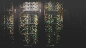 AI server infrastructure illustrating Mistral Large 4 and open-weight artificial intelligence