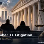 AI-generated courtroom illustration representing September 11 civil litigation appeal
