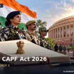AI-generated illustration of Indian security forces and CAPF law