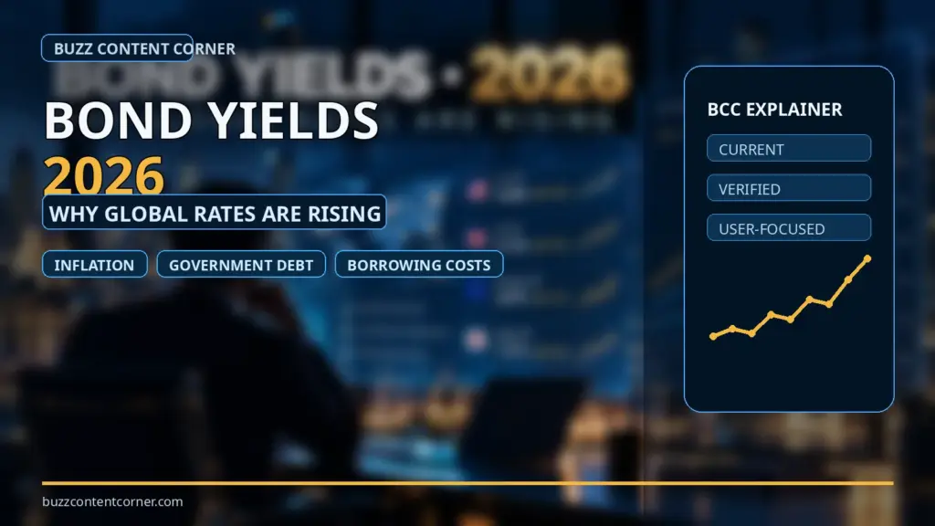 Why Are Bond Yields Rising in 2026? Global Selloff, Treasury Yields and What It Means 1 Bond Yields 2026 editorial banner about why global interest rates are rising