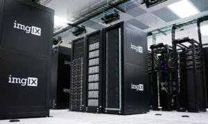 Illustrative server infrastructure for IBM DARPA quantum computing article; not an IBM quantum processor