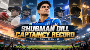 Shubman Gill captaincy record across Tests ODIs T20Is and IPL in 2026