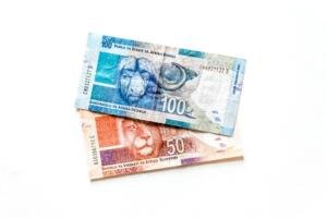 South African rand banknotes illustrating the 2026 medium-term budget discussion; stock photo, not an image of the budget presentation